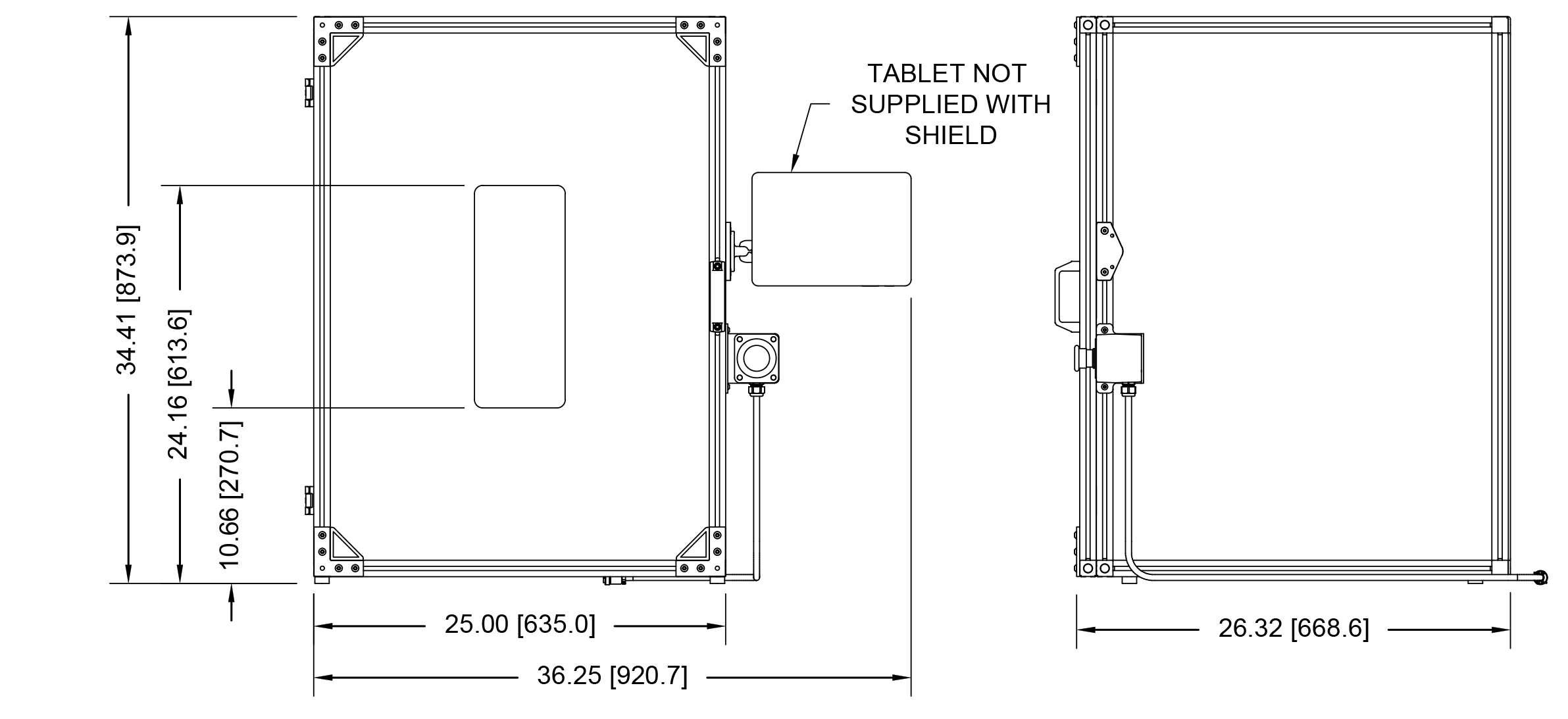 mark-10 dimensional drawing