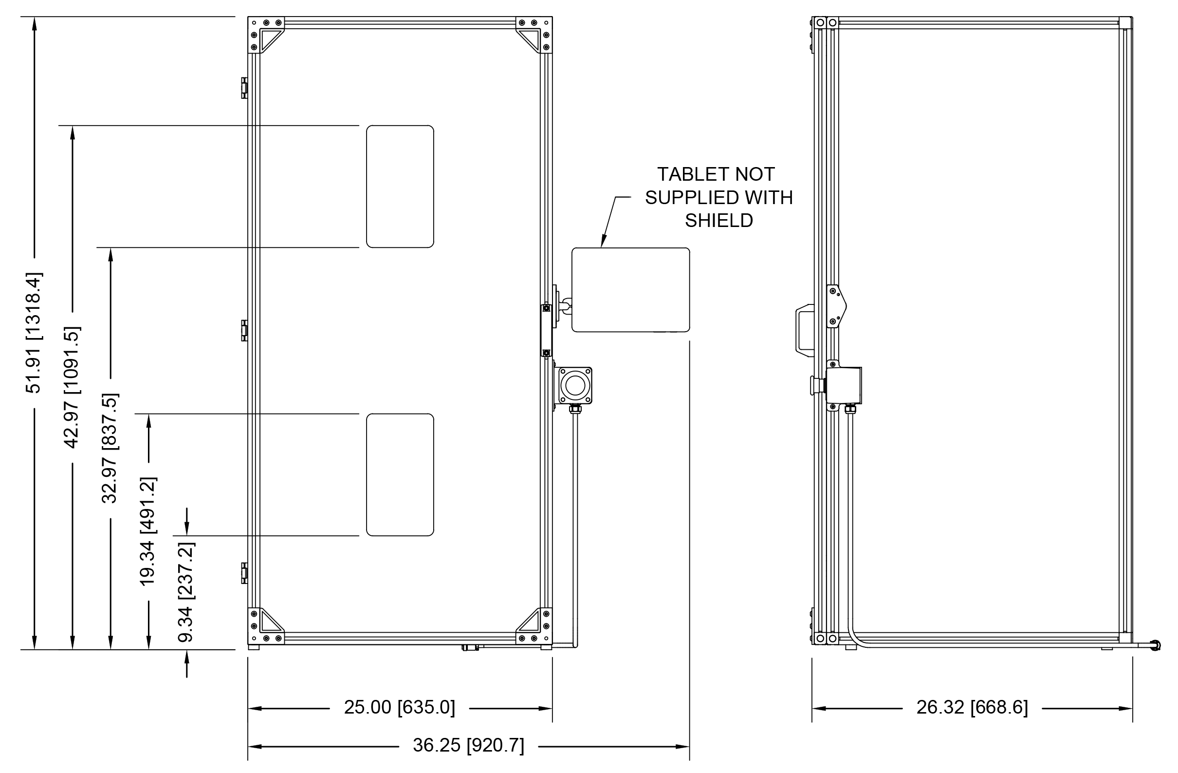 mark-10 dimensional drawing