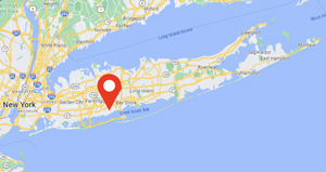 Copiague corporate location map